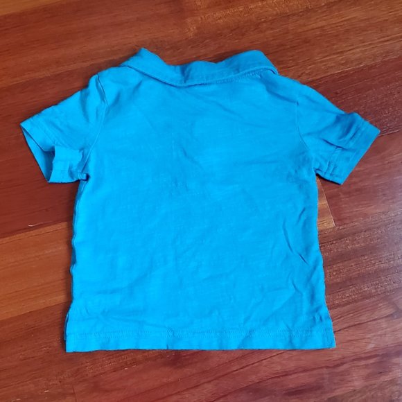 Crazy 8 Blue Polo Shirt 12-18 Months - Picture 4 of 4